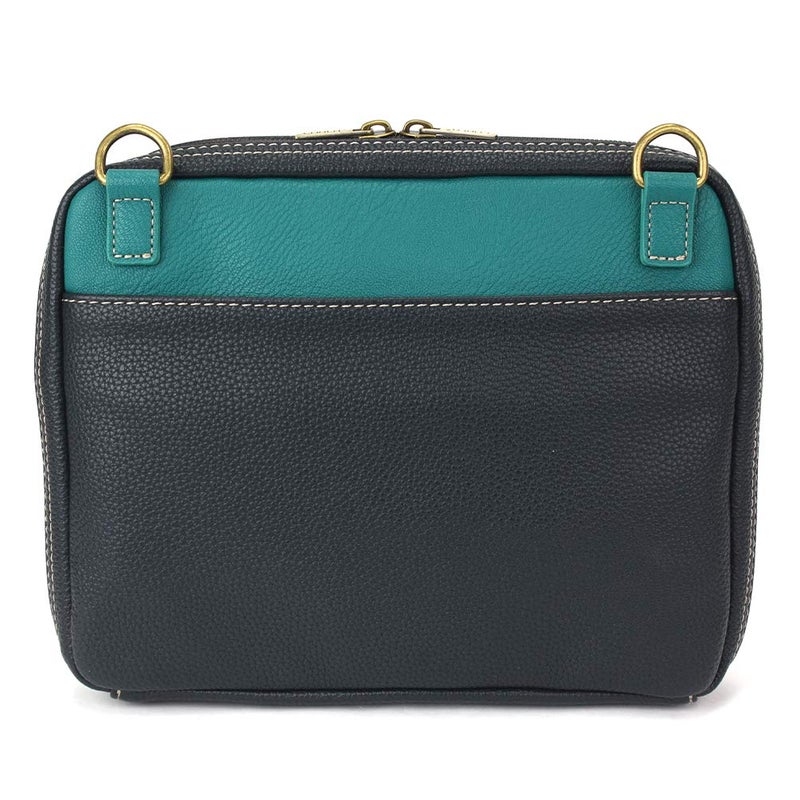 CHALA Companion Organizer Crossbody with Adjustable Strap and Built-In Wallet - Two Turtles - navy - Image 4